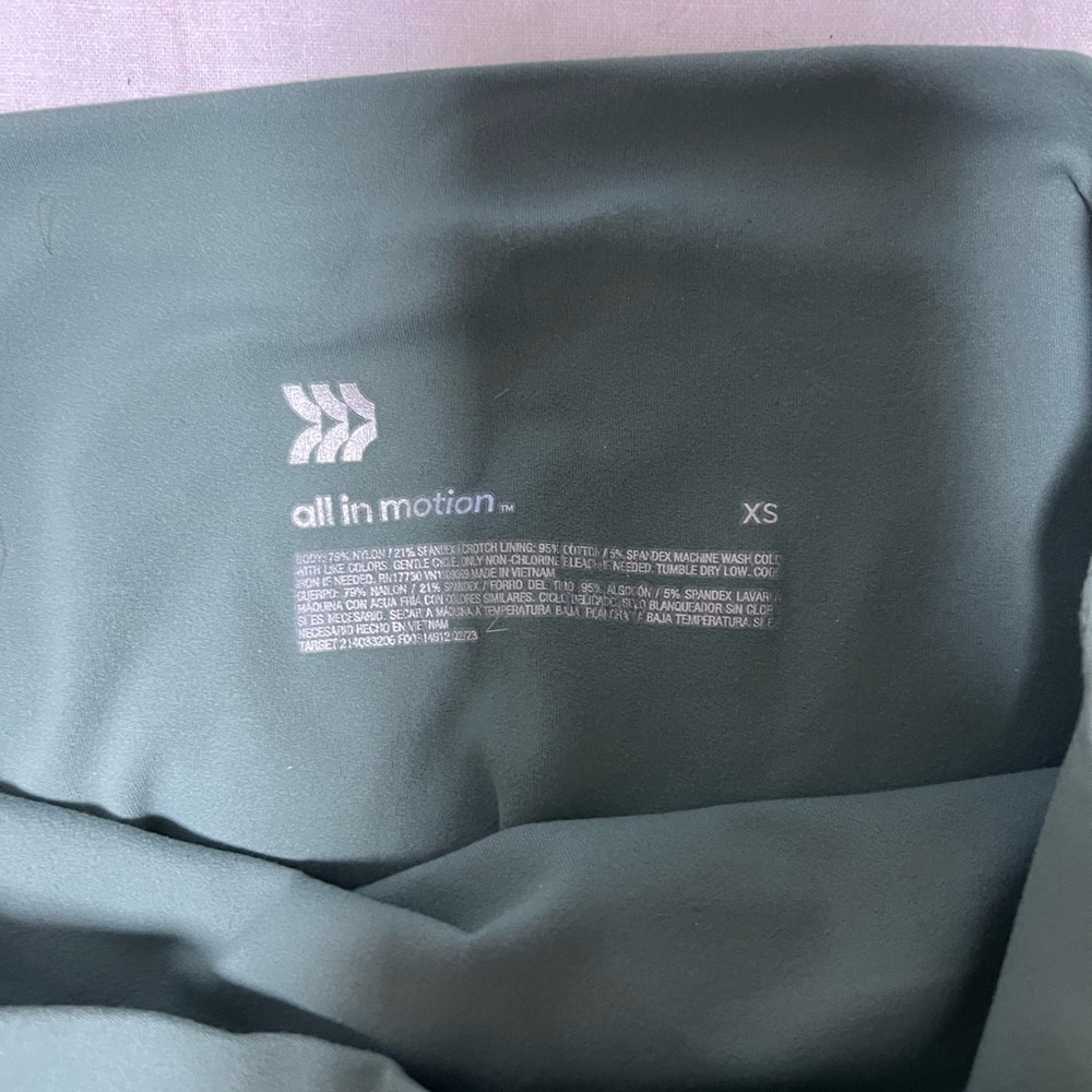 All in Motion Green flared leggings
